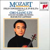 Mozart: Violin Concerto no 2, etc / Lin, Leppard, English CO