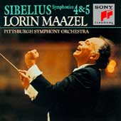 Sibelius: Symphonies no 4 & 5 / Maazel, Pittsburgh SO