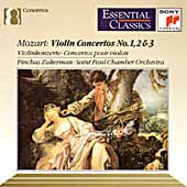 Mozart: Violin Concertos 1, 2 & 3 / Zukerman, St. Paul CO