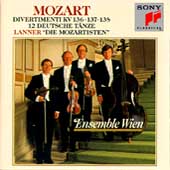 Mozart: Divertimenti K 136, 137, 138, etc / Ensemble Wien