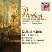 Bruckner: Mass in e, etc / Bernius, Kammerchor Stuttgart