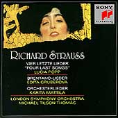 Strauss: Four Last Songs, Lieder, etc / Popp, Gruberova, etc