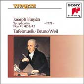 Haydn: Symphonies nos 41, 42 & 43 / Weil, Tafelmusik