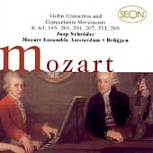 Mozart: Violin Concertos, etc / Schroeder, Brueggen