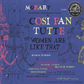 HERITAGE Mozart: Cosi fan tutte / Stiedry, Steber, et al HERITAGE Mozart: Cosi fan tutte / Stiedry, Steber, et al