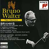 Bruno Walter Edition - Brahms: German Requiem, Alto Rhapsody Bruno Walter Edition - Brahms: German Requiem, Alto Rhapsody