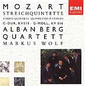 Mozart: String Quintet no 3 & 4 / Alban Berg Quartet, M Wolf