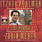 Live in Russia - Tchaikovsky: Violin Concerto;  etc / Perlman, Mehta, Goodman Guggenheim, Israel PO