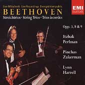 Beethoven: String Trios Opus 3, 8, 9 / Perlman, Zukerman