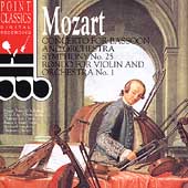 Mozart: Concerto for Bassoon, Symphony no 25, Rondo