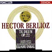 Berlioz: Te Deum / Inbal, K Lewis, Frankfurt Radio Sym Orch