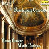 Bach: Brandenburg Concertos no 4, 5 & 6 / Pearlman