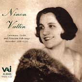 Ninon Vallin - Canciones, Lieder, and Peruvian Folk Songs 