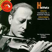 Bruch:Violin Concerto No.1/Scottish Fantasy/Vieuxtemps:Violin Concerto No.5:Jascha Heifetz(vn)/Malcolm Sargent(cond)/New Symphony Orchestra/etc