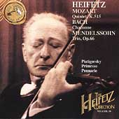 The Heifetz Collection Vol 34 - Mozart, Bach, Mendelssohn