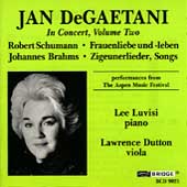 Jan DeGaetani in Concert Vol 2 - Schumann, Brahms / Luvisi