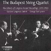 Library of Congress Mozart Recordings / Budapest Quartet