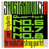 Shostakovich: String Quartets Vol 3 / Manhattan Quartet Shostakovich: String Quartets Vol 3 / Manhattan Quartet