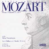 Mozart: Violin Concertos Vol 1 / Tenenbaum, Kapp, et al