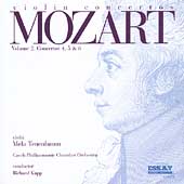 Mozart: Violin Concertos Vol 2 / Tenenbaum, Kapp, Czech PO