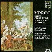 Mozart: Horn Concertos, Rondos / Greer, McGegan, et al