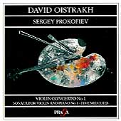 Prokofiev: Violin Concerto no 1, Sonata no 1/ Oistrakh