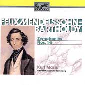 Mendelssohn: Symphonies nos 1 - 5  / Masur, Gewandhaus