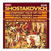 Shostakovich: Symphony no 14 / Turovsky, Holleque, Storojev