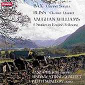 Bax: Clarinet Sonata; Bliss, Vaughan Williams / Janet Hilton