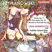 Szymanowski: Violin Sonata, etc / Mordkovitch, Gusak-Grin
