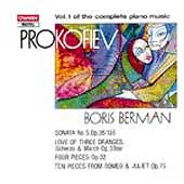 Prokofiev: Complete Piano Music Vol 1 / Boris Berman