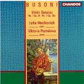 Busoni: Violin Sonatas nos 1 & 2 / Mordkovitch, Postinikova