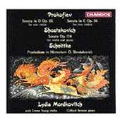 Prokofiev; Shostakovich: Violin Sonatas / Lydia Mordkovitch
