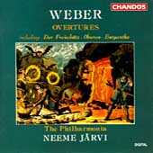 Weber: Overtures / Neeme Jaervi, The Philharmonia