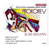 Prokofiev: Complete Piano Music Vol 6 / Boris Berman