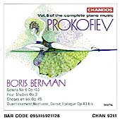 Prokofiev: Complete Piano Music Vol 8 / Boris Berman
