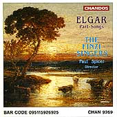 Elgar: Part Songs / Paul Spicer, The Finzi Singers Elgar: Part Songs / Paul Spicer, The Finzi Singers
