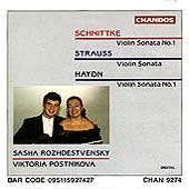 Schnittke, Strauss, Haydn: Violin Sonatas / S Rozhdestvensky