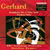 Gerhard: Symphony no 4 "New York," etc / Bamert, B.B.C. SO