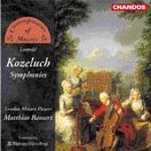 Kozeluch: Symphonies / Bamert, London Mozart Players