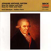 Michael Haydn: Violin and Viola Duos