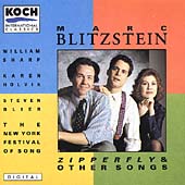 Blitzstein: Zipperfly & Other Songs / Sharp, Holvik, Blier