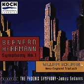 Herrmann: Symphony no 1;  Schuman / Sedares, Phoenix SO