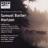 Barber: Horizon, Summer Music, etc / Barra, Golden, et al Barber: Horizon, Summer Music, etc / Barra, Golden, et al