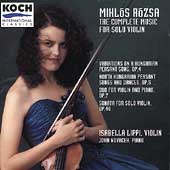 Rozsa: Complete Music for Solo Violin / Lippi, Novacek