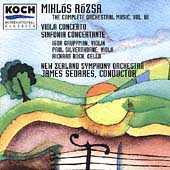 Rozsa: Vol 3, Viola Concerto, etc / Silverthorne, Sedares