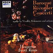 Baroque Recorder Concerti / Scott Reiss, Hesperus