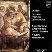 Lassus. 'lamentations Of Jeremiah'. La Chapelle Royale, P.herreweghe
