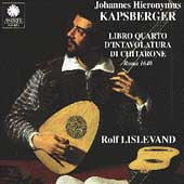 Kapsberger: Libro IV d'intavolatura di chitarrone