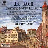 Bach: Cantatas BWV 85, 175, 183, 199 / Christophe Coin Bach: Cantatas BWV 85, 175, 183, 199 / Christophe Coin